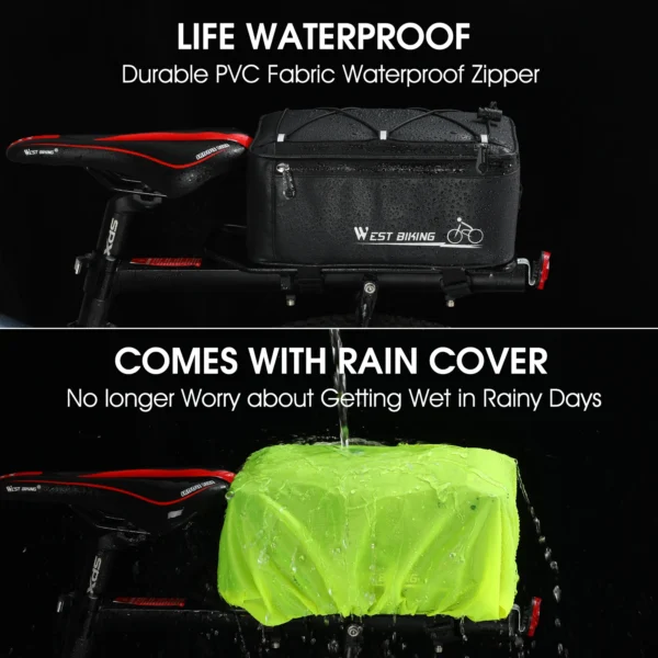 Waterproof Bicycle Back Seat Bag – Durable and Spacious for All Cyclists