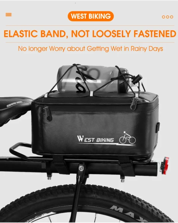 Waterproof Bicycle Back Seat Bag – Durable and Spacious for All Cyclists