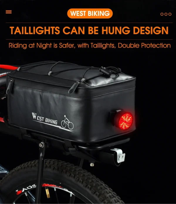 Waterproof Bicycle Back Seat Bag – Durable and Spacious for All Cyclists