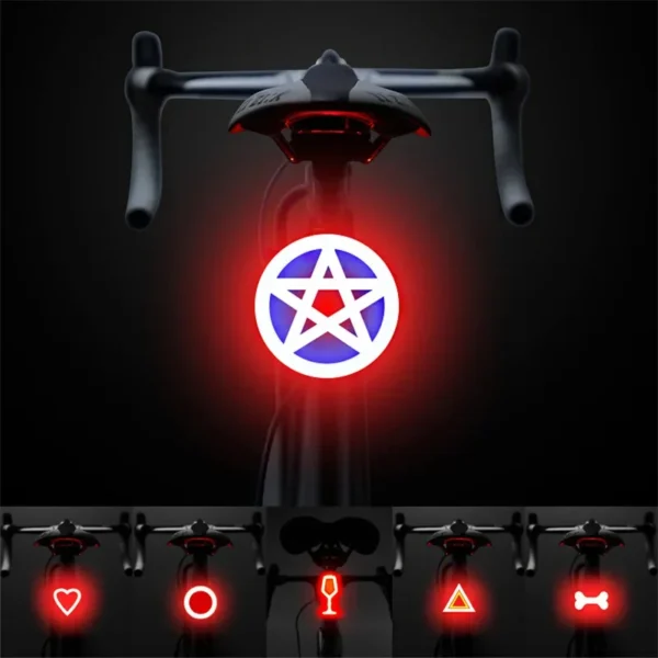 Enhance Your Rides with the Heart-Shaped LED Bike Taillight
