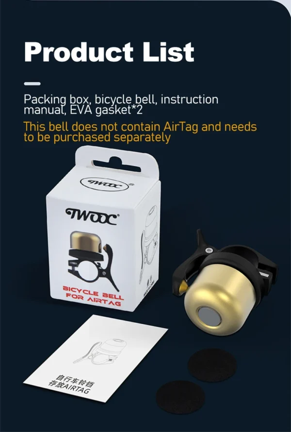 Elegant Anti-Theft Bike Bell for Safety and Style