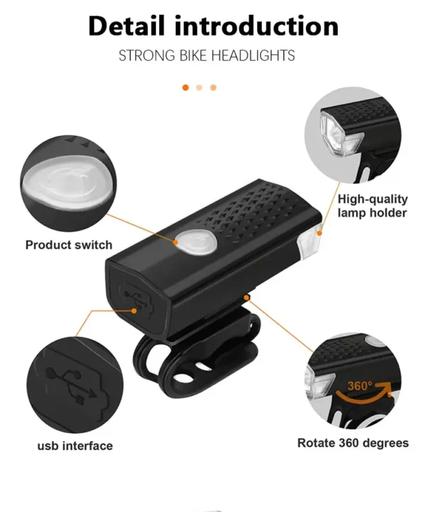 Rechargeable Bike Light Set – Bright, Durable, and Waterproof