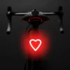Enhance Your Rides with the Heart-Shaped LED Bike Taillight