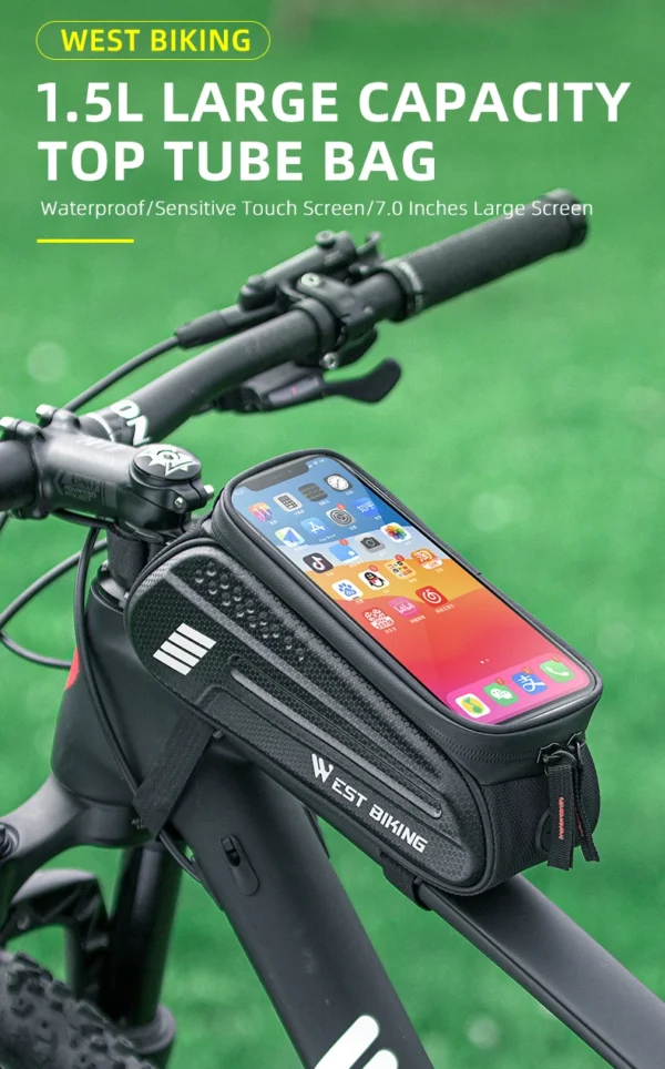 West Biking Waterproof Bike Phone Bag – All-Weather Cycling Essential