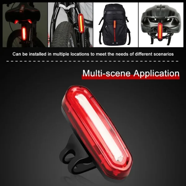 Bright and Durable USB Rechargeable Bike Tail Light