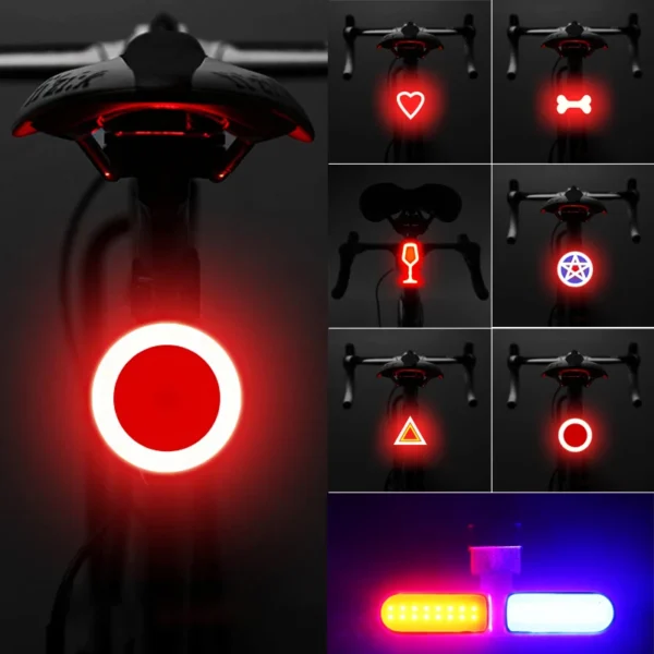 Enhance Your Rides with the Heart-Shaped LED Bike Taillight
