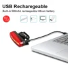 Bright and Durable USB Rechargeable Bike Tail Light