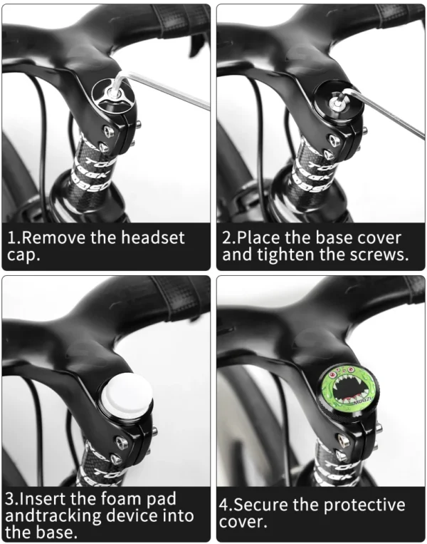 Secure Your Ride with the Waterproof Anti-Theft AirTag Bike Mount