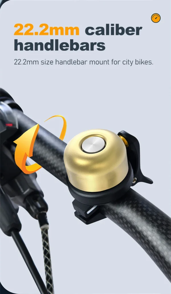 Elegant Anti-Theft Bike Bell for Safety and Style
