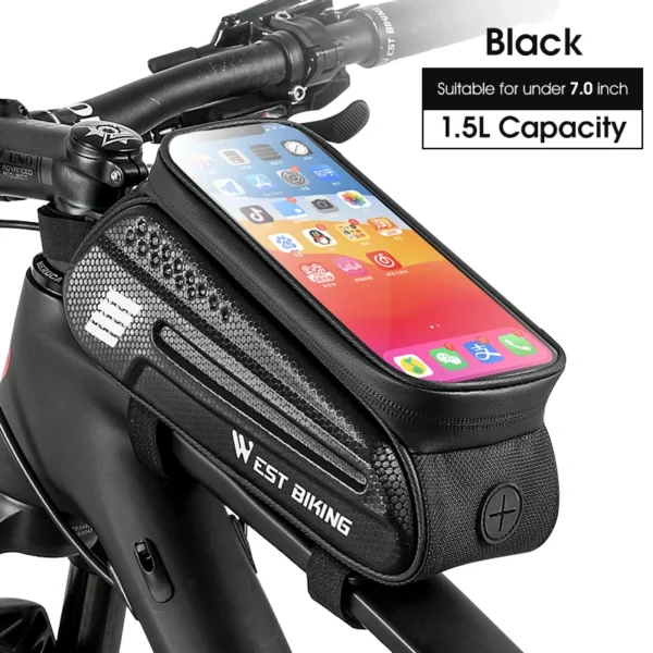 West Biking Waterproof Bike Phone Bag – All-Weather Cycling Essential