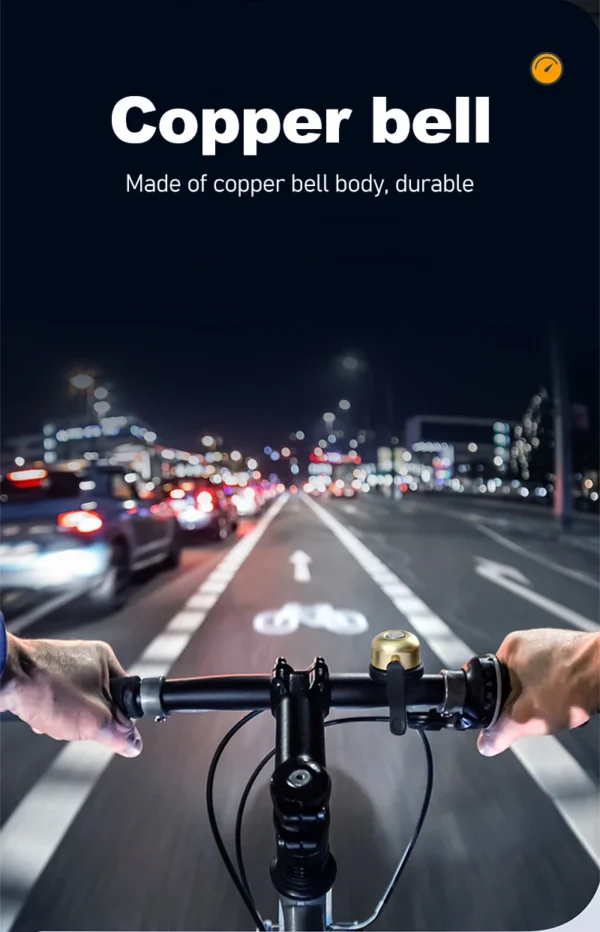 Elegant Anti-Theft Bike Bell for Safety and Style