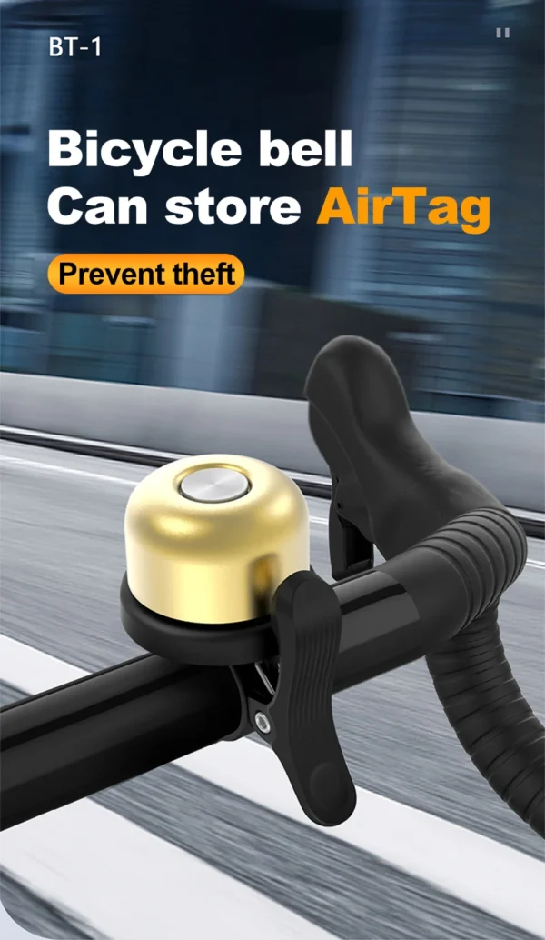 Elegant Anti-Theft Bike Bell for Safety and Style