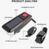 Solar Powered Bike Light – Eco-Friendly and Multifunctional