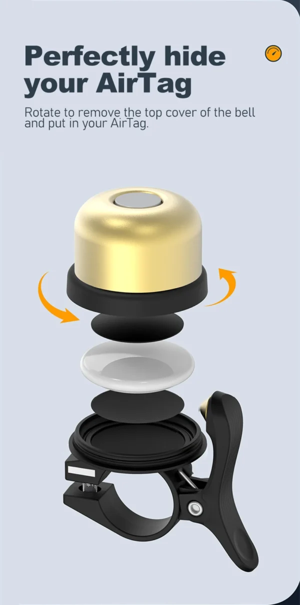 Elegant Anti-Theft Bike Bell for Safety and Style