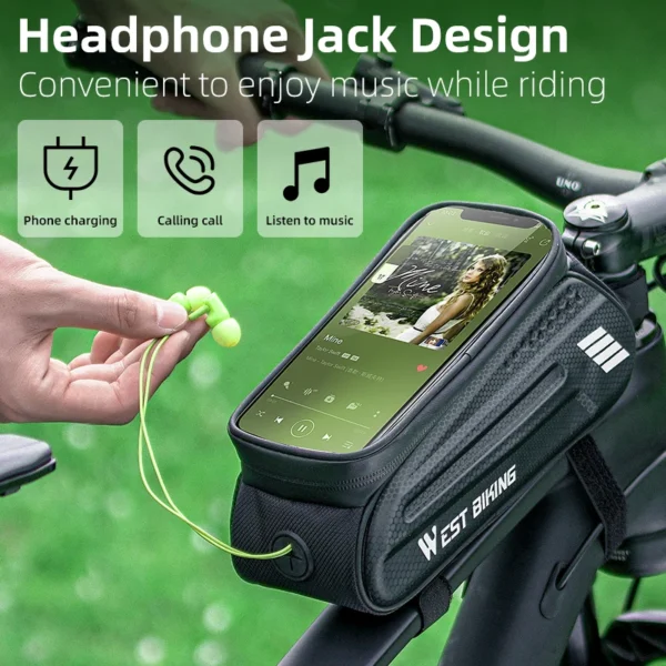 West Biking Waterproof Bike Phone Bag – All-Weather Cycling Essential