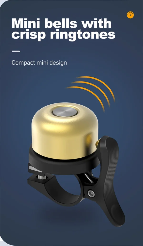 Elegant Anti-Theft Bike Bell for Safety and Style