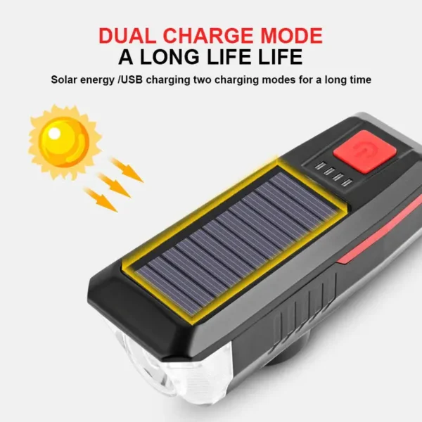Solar Powered Bike Light – Eco-Friendly and Multifunctional