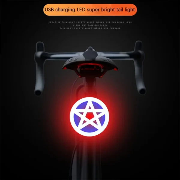Enhance Your Rides with the Heart-Shaped LED Bike Taillight