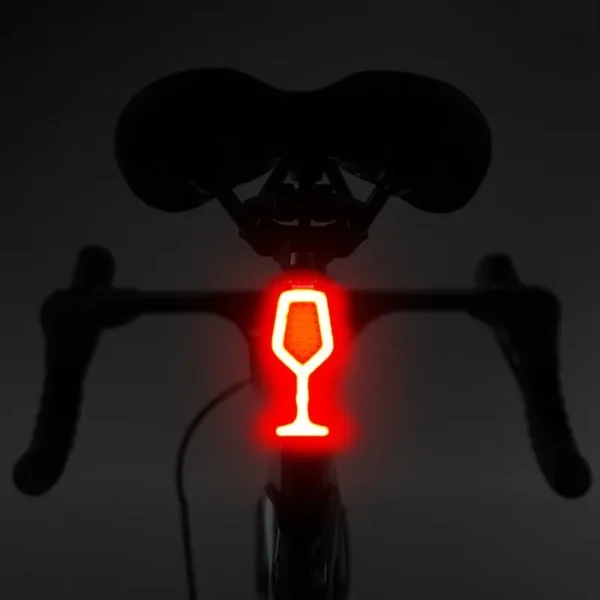 Enhance Your Rides with the Heart-Shaped LED Bike Taillight